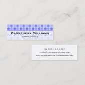 Blue Stippen Network Micro Mini Visitekaartjes (Voorkant / Achterkant)