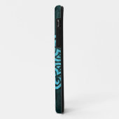 Blue Stone Floral Om Case-Mate iPhone Case (Achterkant/links)