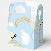 Blue Stork Baby shower geschenkdoos Bedankdoosjes (Geopend)