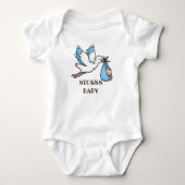Blue STORKS  Romper (Voorkant)