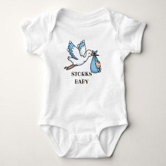 Blue STORKS Romper