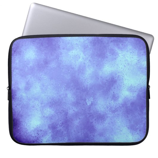 Blue Storm Cloud Effect Laptop Sleeve (Voorkant)