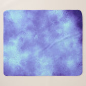 Blue Storm Cloud Effect Sherpa Blanket Deken (Voorkant (horizontaal))