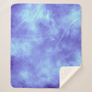 Blue Storm Cloud Effect Sherpa Blanket Sherpa Deken