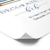 Blue Storybook Decorate a Bib Game Poster (Hoek)