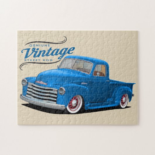Blue  Street Rod Legpuzzel (Horizontaal)