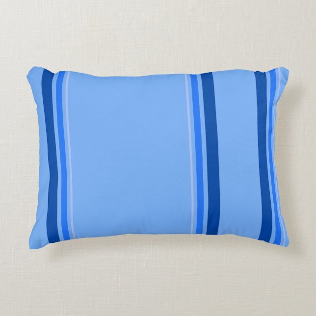 Blue Stripe Accent Pillow Kussen (Voorkant)