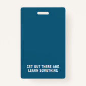 Blue Stripe Homeschool Educator ID Badge (Dos)