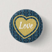 Blue Stripe Love Button van Dichteres Adiela Akoo (Voorkant)