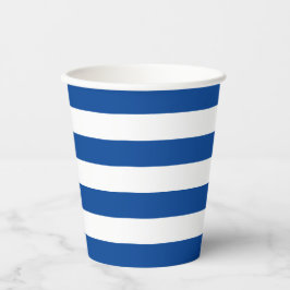 Blue Stripe Paper Cup Papieren Bekers