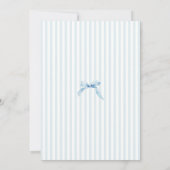 Blue Stripe Some Bunny Baby Shower Kaart (Achterkant)
