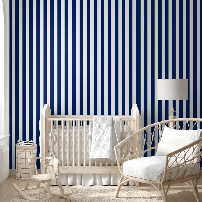 Blue Striped Behang (Kinderen)