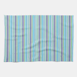 Blue Striped Hand Towel Theedoek