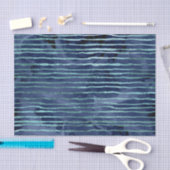 Blue Striped Patroon Tissuepapier (Craft)