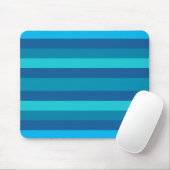 Blue Stripes aangepaste mousepad Muismat (Met muis)