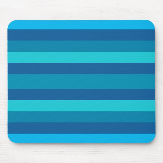 Blue Stripes aangepaste mousepad Muismat (Voorkant)