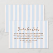 Blue Stripes Books for Baby Informatiekaartje (Voorkant / Achterkant)