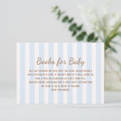 Blue Stripes Books for Baby Informatiekaartje (Staand voorkant)