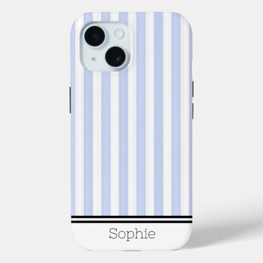 Blue Stripes Custom Samsung Case-Mate iPhone Case (Achterkant)
