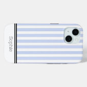 Blue Stripes Custom Samsung Case-Mate iPhone Case (Achterkant (horizontaal))
