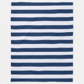 Blue Stripes Pattern Fleece Deken (Voorkant)