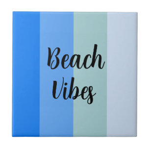 Blue Stripes Pattern Tegeltje