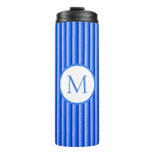 Blue Stripes Pattern Thermosbeker