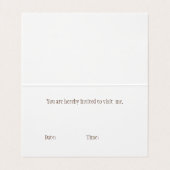 Blue Stripes Personalized Princess Play Date Visitekaartjes (Binnenkant ongevouwen)