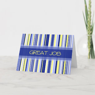 Blue Stripes Professionnels Administratifs Carte d