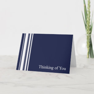 Blue Stripes Sympathy Card Kaart