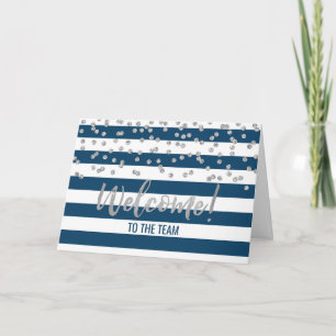 Blue Stripes Zilveren Medewerker Welkom bij het Te Kaart