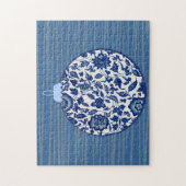 Blue  Style Christmas Decor Puzzel Legpuzzel (Verticaal)