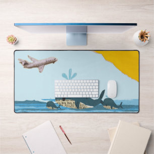 Blue Summer Beach Schattigee collage Bureaumat