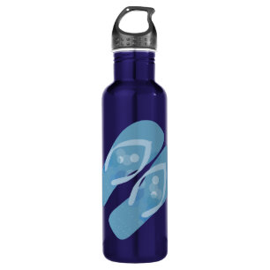 Blue Summer Beach Thema Teenslippers Fles