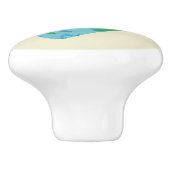 Blue Summer Beach Waves Teenslippers deurknop Keramische Knop (Zijkant)