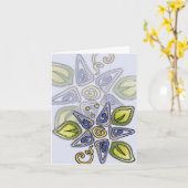 Blue Summer Delties - Carte de billets (Fleur jaune)