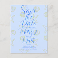 Blue Summer Simple Zee Shell en Star Beach Desing