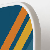 Blue Sun Angled Striping with Name Pickleball Paddle (Links Detail)