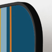 Blue Sun Board Stripes with Name Pickleball Paddle (Links Detail)