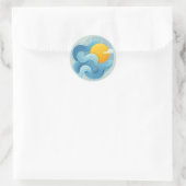Blue Sun sticker label (Tas)