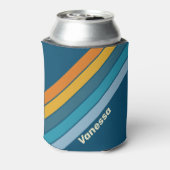 Blue Sun Stripes with Name Blikjeskoeler (Blikje Achterkant)