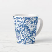 Blue Sunflower Grape Vines Morris Latte Mok (Rechterhoek)
