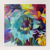 Blue Sunflower Legpuzzel (Verticaal)