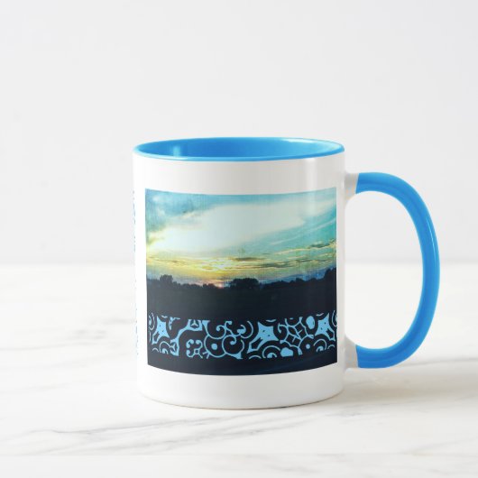 Blue Sunset Design Mok (Rechts)