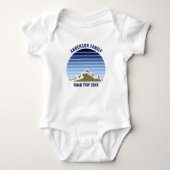 Blue Sunset Mountain Custom Family Reunion Trip Romper (Voorkant)