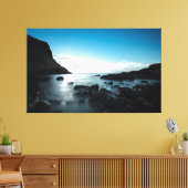 Blue Sunset Premium Wrapped Triptych Canvas Afdruk (Insitu (Woonkamer))