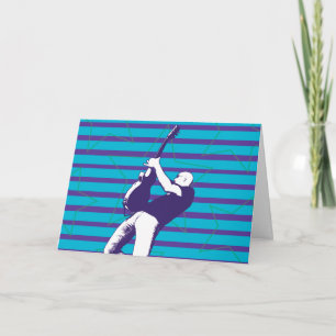 Blue Superstar Verjaardag Kaart