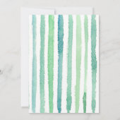 Blue Surf House Beach Invitation Anniversaire (Dos)