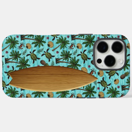 Blue Surfer iPhone / iPad hoesje (Achterkant (horizontaal))