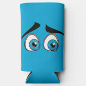 Blue Surprised Eyes Grappige Koelbox (Voorkant)